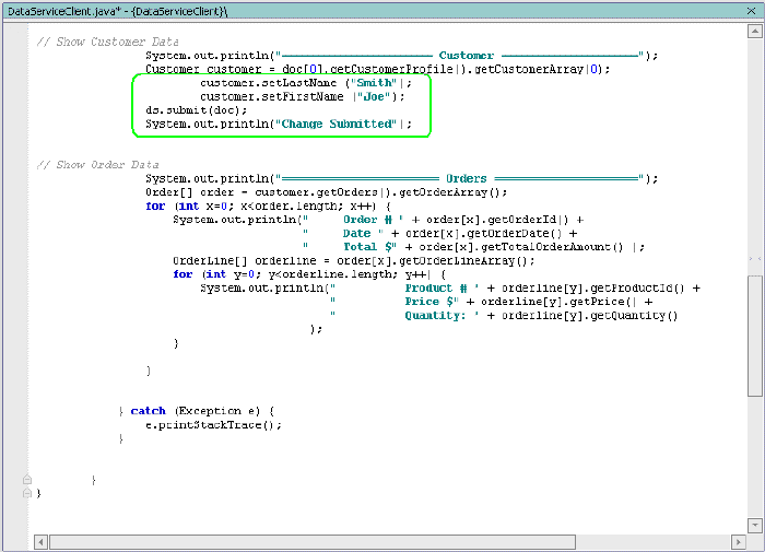 submit() and Output Method Specified