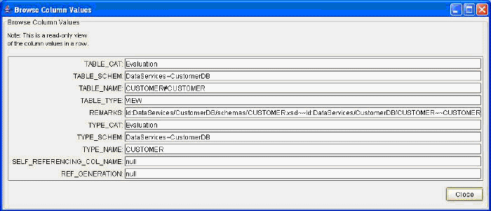 Table Column Values