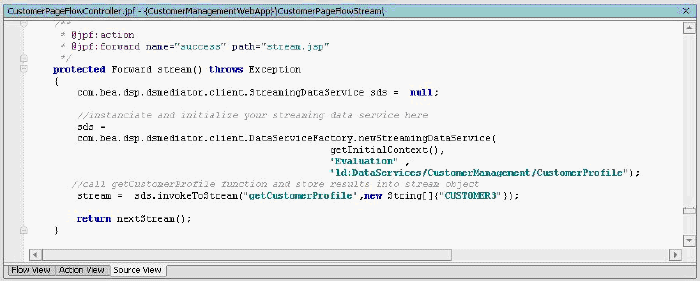Instantiating and Initializing Streaming Data