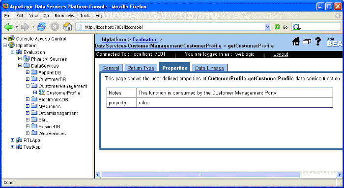 Metadata -- Read Function Properties