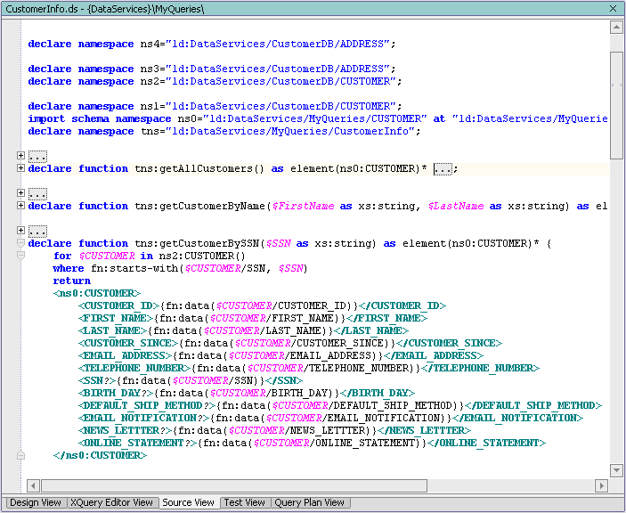 Source View of Built-In String Function
