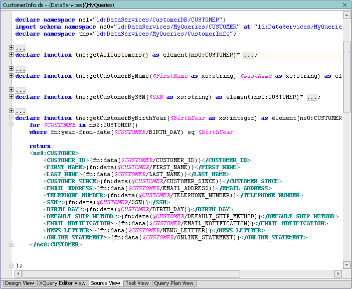 Date Function Source View