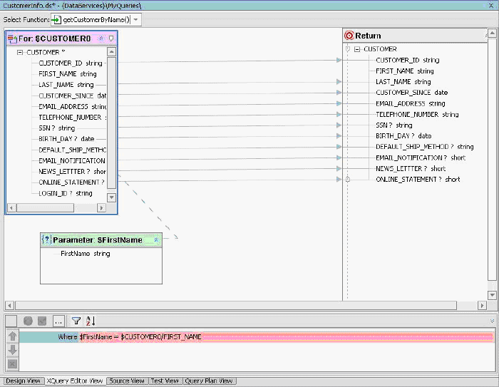 First Name Parameter and WHERE Clause