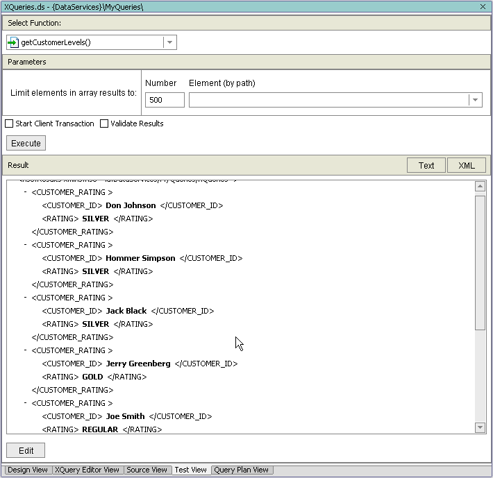 Test View of If-Then-Else If Function