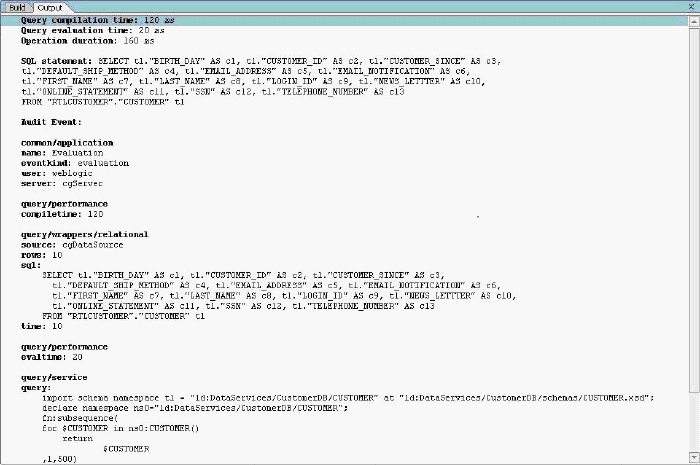 Test Results Output