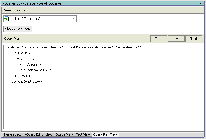  Query Plan as an XML Document