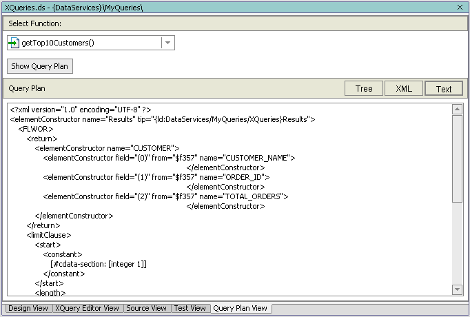 Query Plan as a Text Document