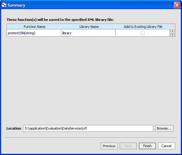 imported Java Metadata Summary