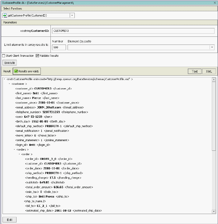 Integrated Data Results