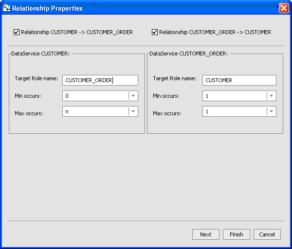 Relationship Properties -- Cardinality
