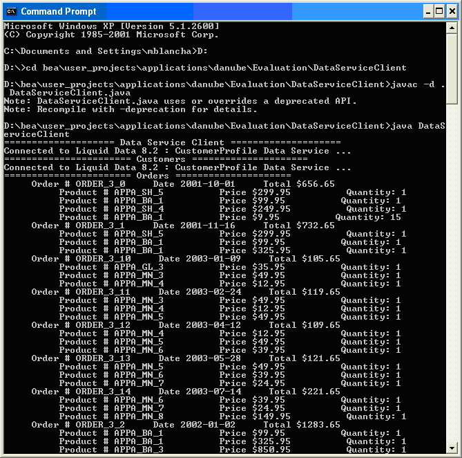 Results: Standalone Java Environment