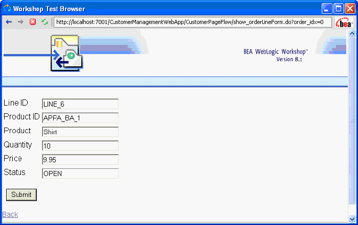 Adding New Order Information