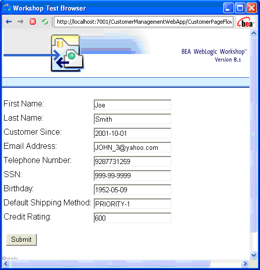 Updating a Customer Profile