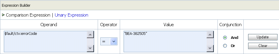 Expression Builder Pane