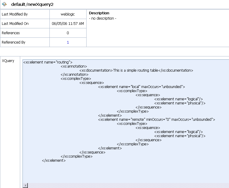 Input to the XQuery Test