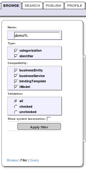 Taxonomy Filter