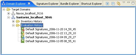 Domain Explorer Evaluation History