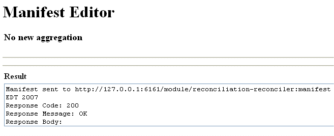 Browser Window Confirming Send Status