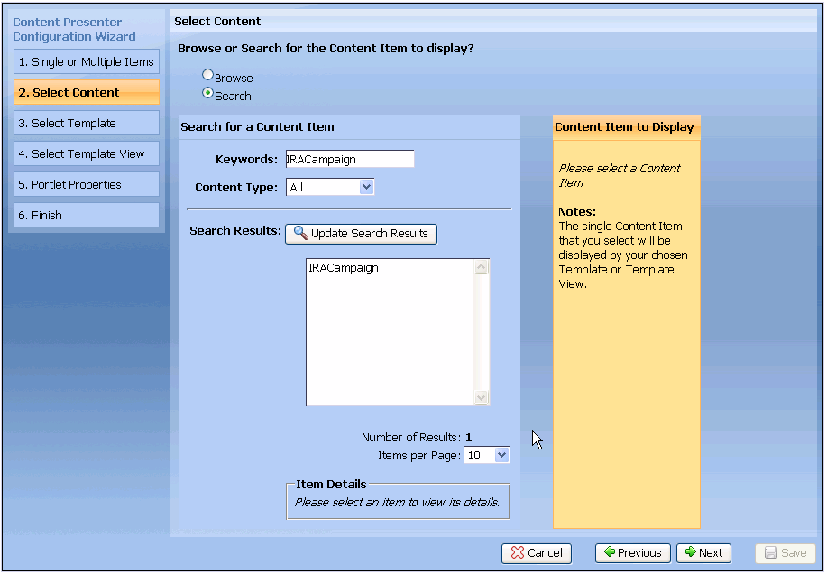 Narrow Your Search with a Keyword