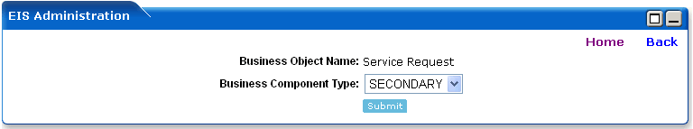 Add New Edit / Display Parameters Screen