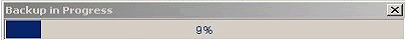 Backup Progress Bar