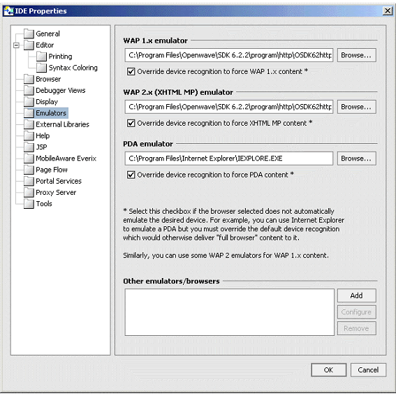 Setting up Internet Explorer as a PDA Emulator 