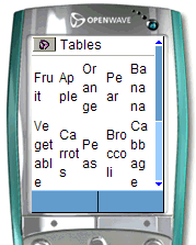 Table Support but Small Screen 