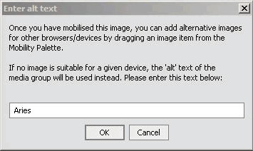 Enter Alt Text Insert Wizard 