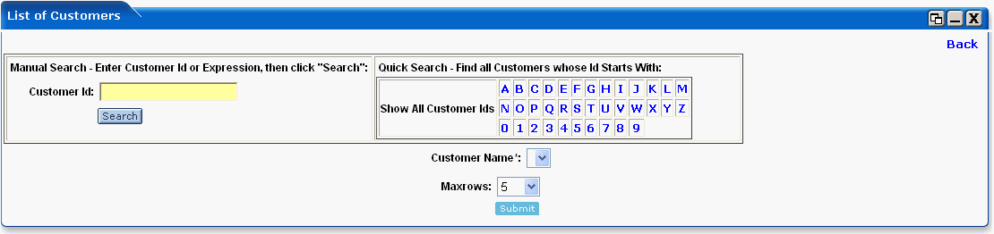 WebLogic Portlets for SAP List of Customers Edit Preferences Portlet Screen