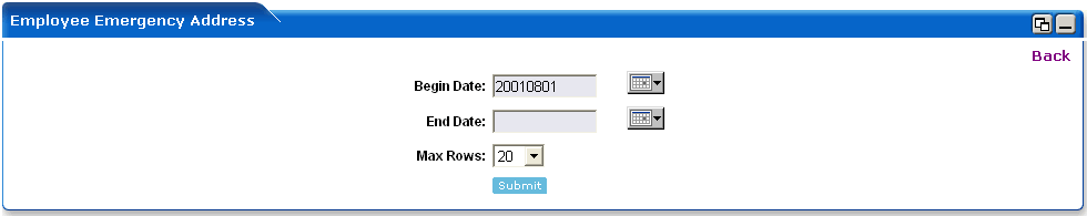 WebLogic Portlets for SAP HRMS - Employee Emergency Address Details _ edit Preferences Screen