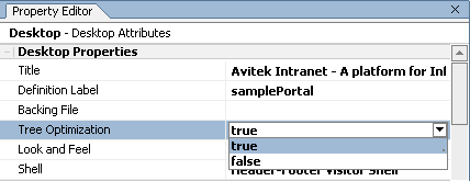 Enabling Tree Optimization in WebLogic Workshop