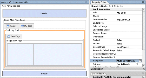 Arranging portal components