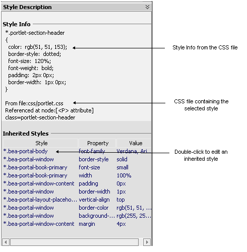 Window shows inherited styles