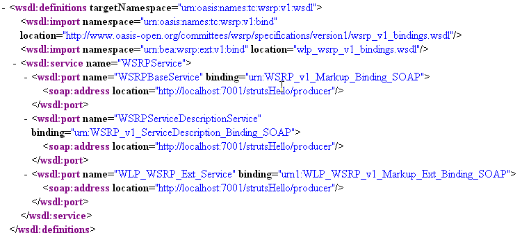 XML Webservice WSDL File