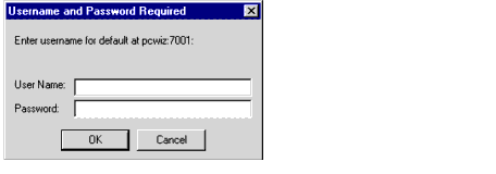 Basic Authentication Login Screen