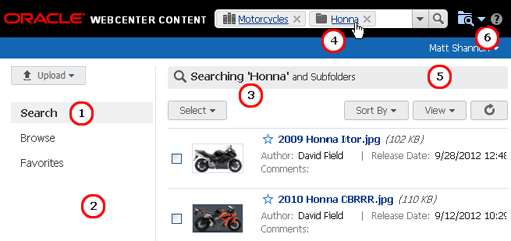 Graphic of search mode features