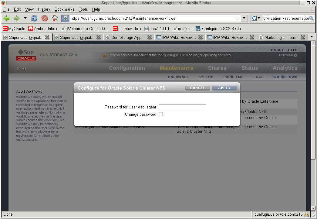 image:Configure the filer workflow by typing the password in the dialog box.