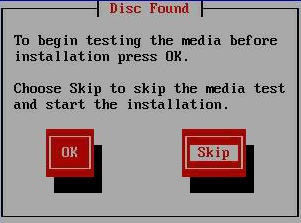 image:Oracle Linux CD found screen.