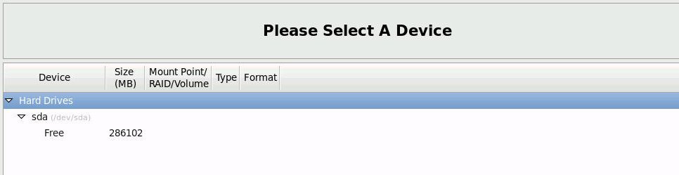image:Graphic showing the Please Select a Device screen.