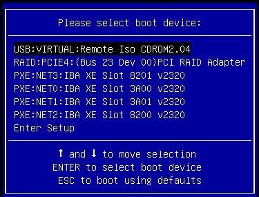 image:Please Select Boot Device menu in Legacy BIOS                                         mode.