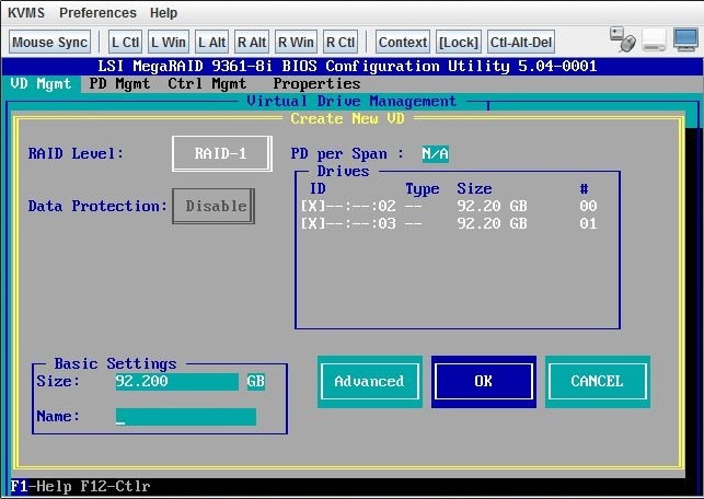 image:Figure showing the confirmation of the logical drive                                 creation