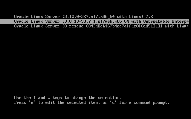 image:Graphic showing the GNU GRUB screen.