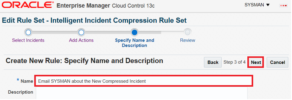Define rule name.