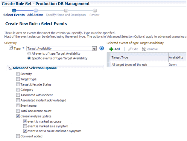 creating an event rule