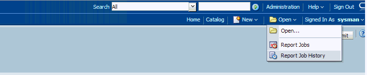 report job history