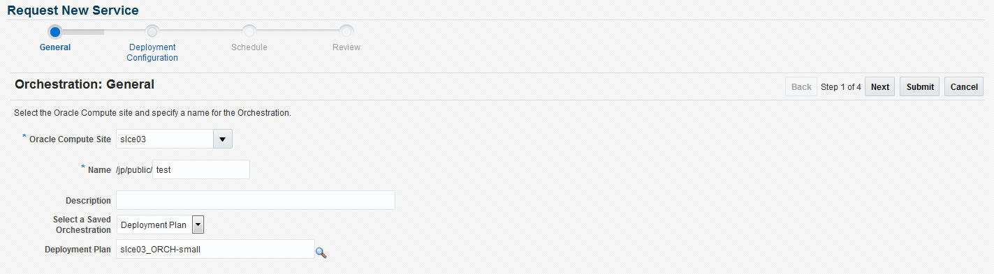 Request Orchestration General Page