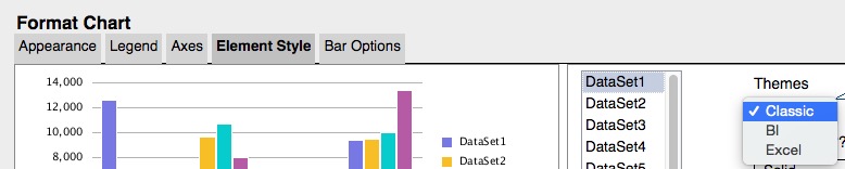 Themes in der aktualisierten Diagramm-Engine