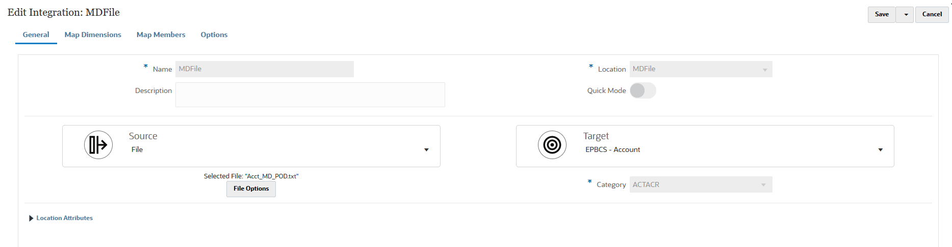 Das Bild zeigt die Seite "Integration erstellen".