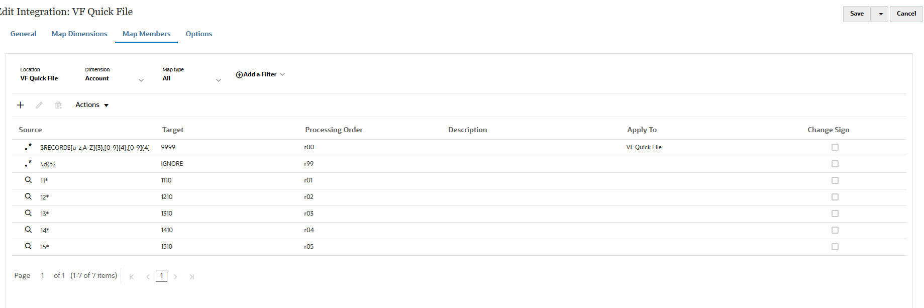 Das Bild zeigt die Seite "Elemente zuordnen".