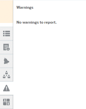 caj&oacute;n de advertencias en el cuadro de di&aacute;logo de conciliaciones